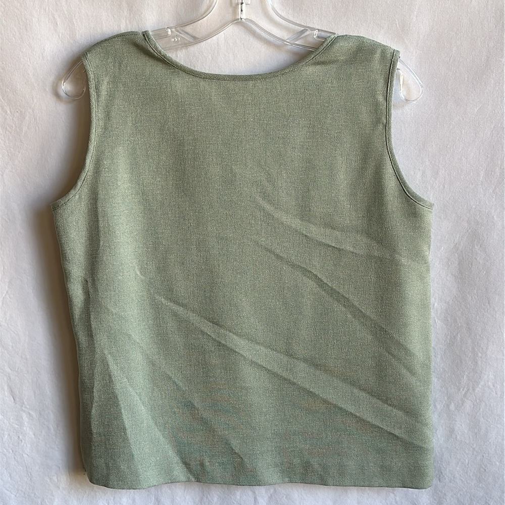Celery green tank top, size L - Picture 4 of 4